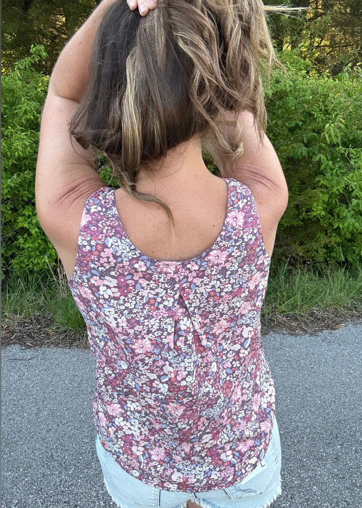 Floral Button Up Tank