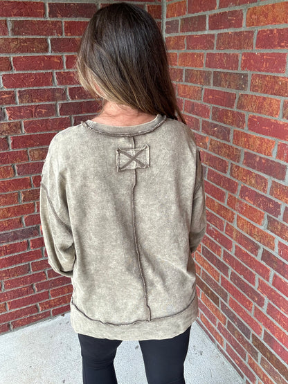 Fireside Acid washed Sweatshirt