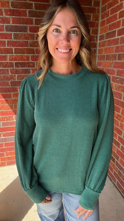 Everyday Ribbed Long Sleeve Top