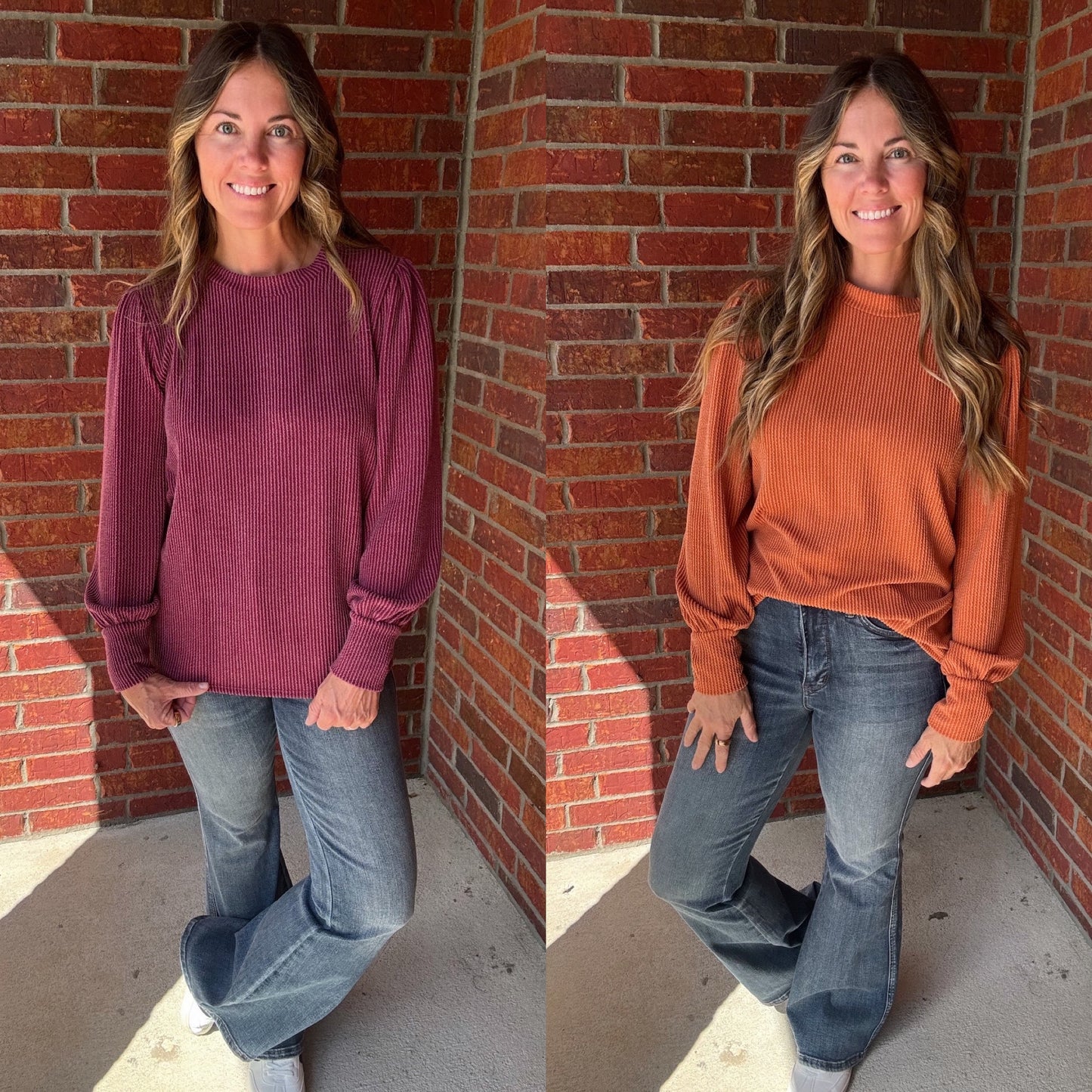 Everyday Ribbed Long Sleeve Top