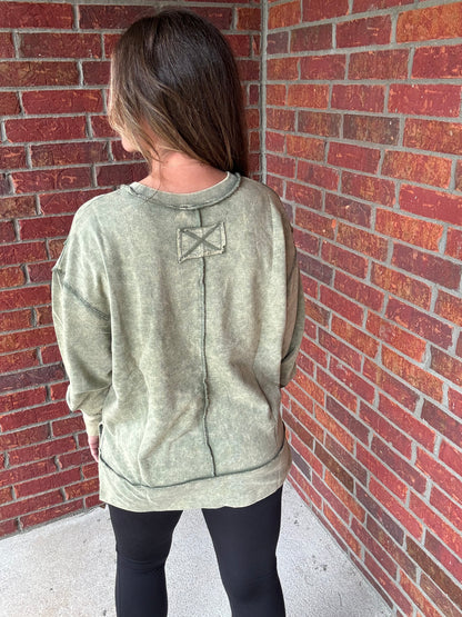 Fireside Acid washed Sweatshirt