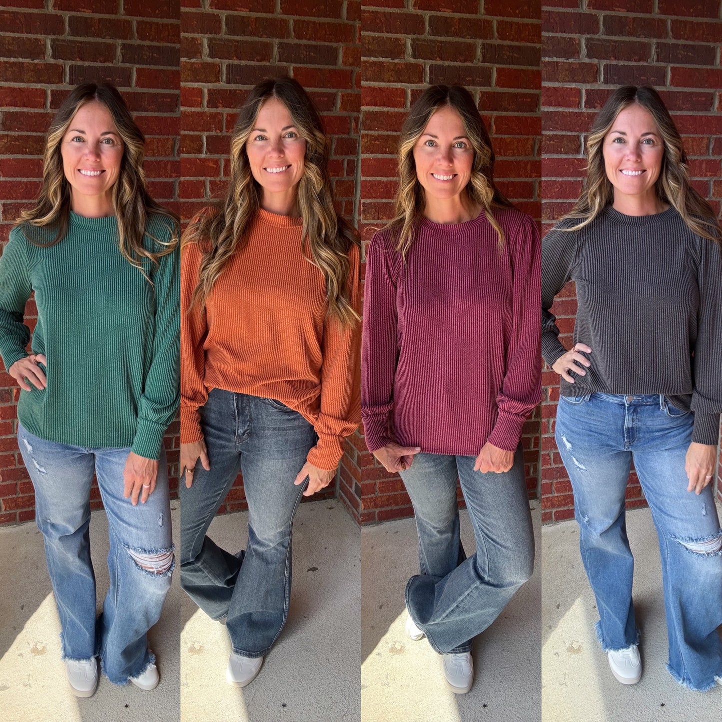 Everyday Ribbed Long Sleeve Top