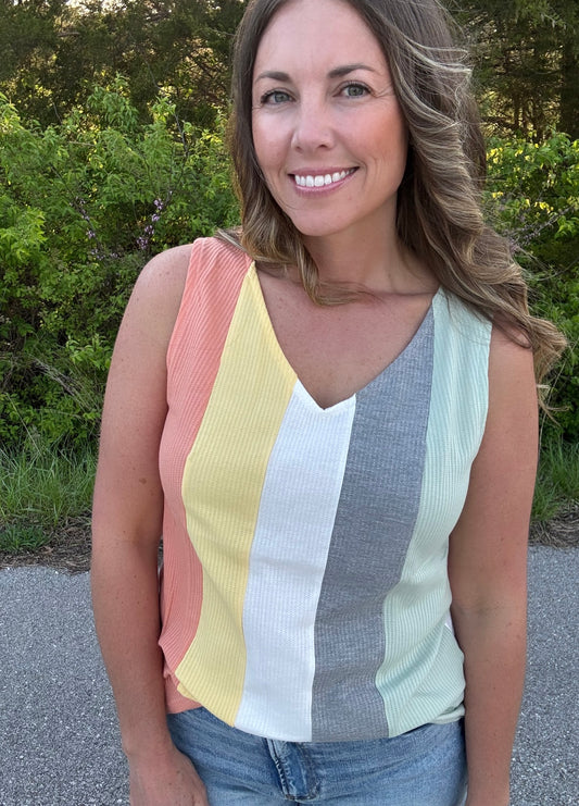 Creamsicle Colorblock Tank
