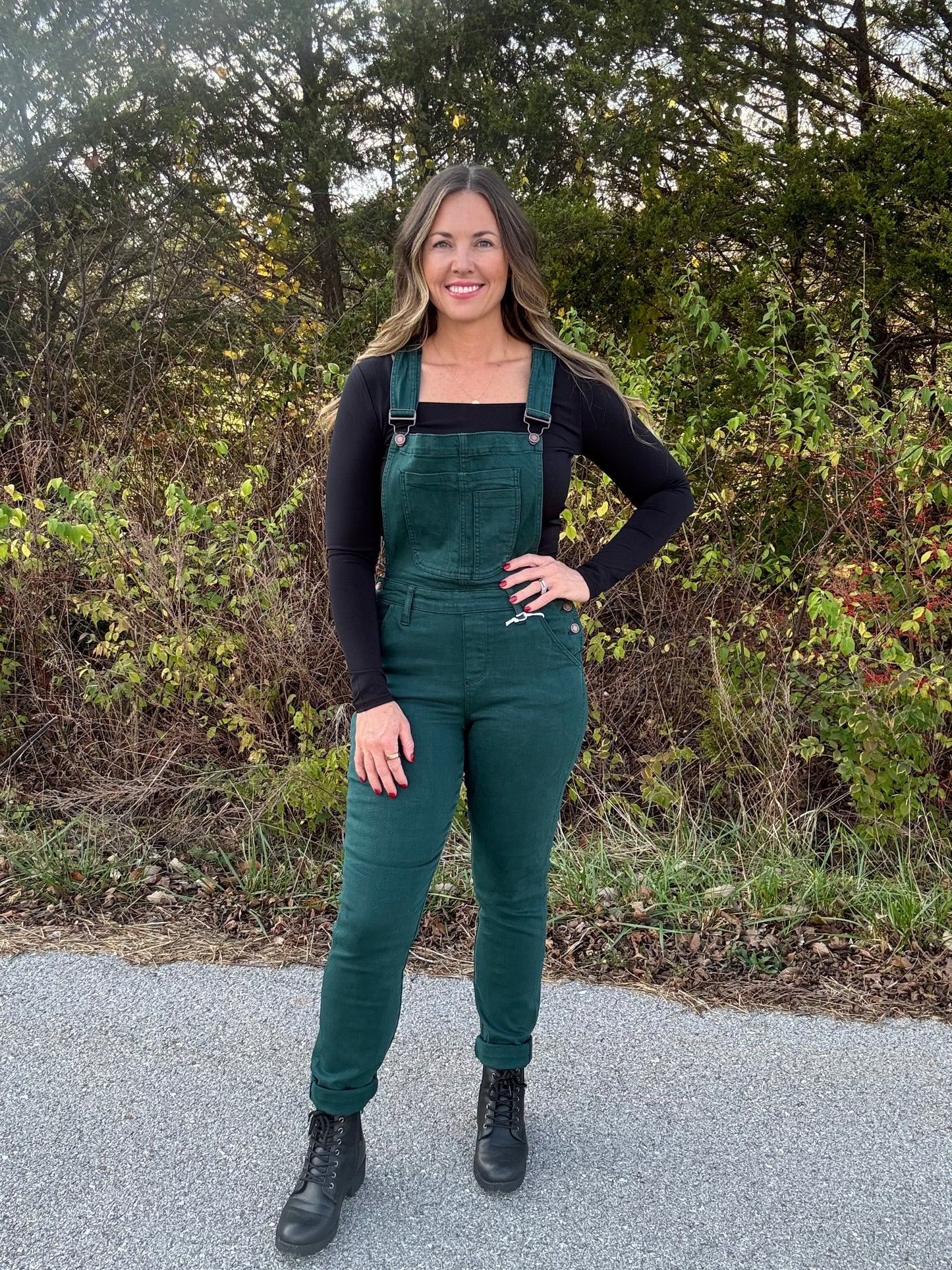 Judy Blue Teal Overalls