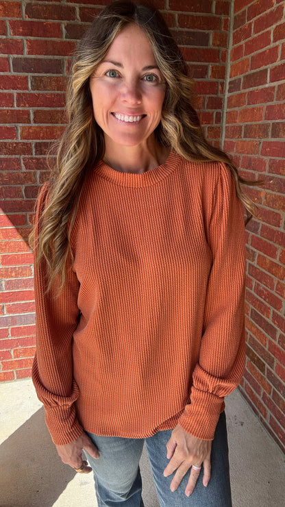 Everyday Ribbed Long Sleeve Top