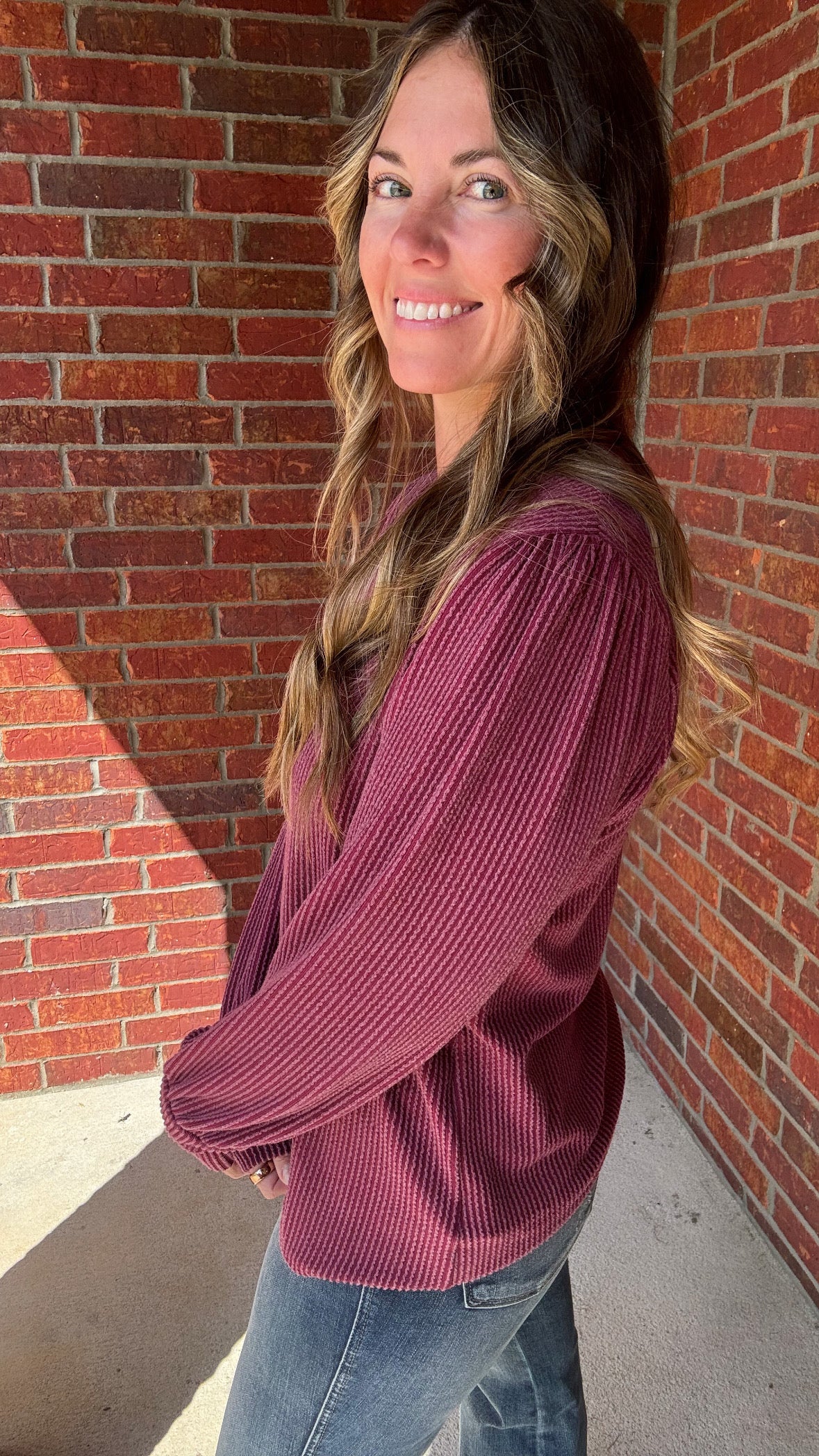 Everyday Ribbed Long Sleeve Top