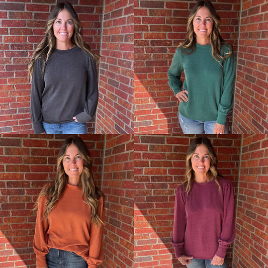 Everyday Ribbed Long Sleeve Top