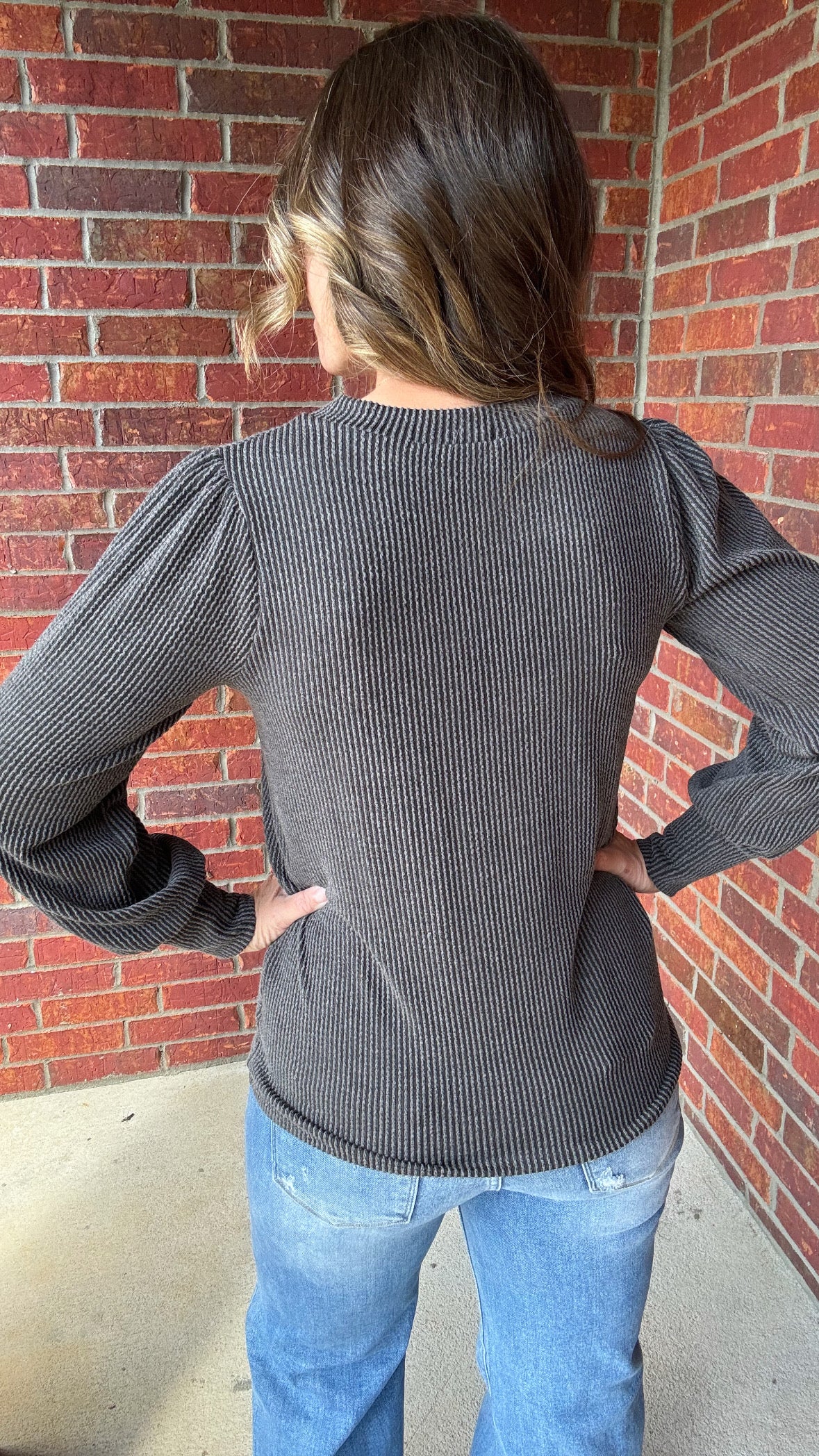 Everyday Ribbed Long Sleeve Top