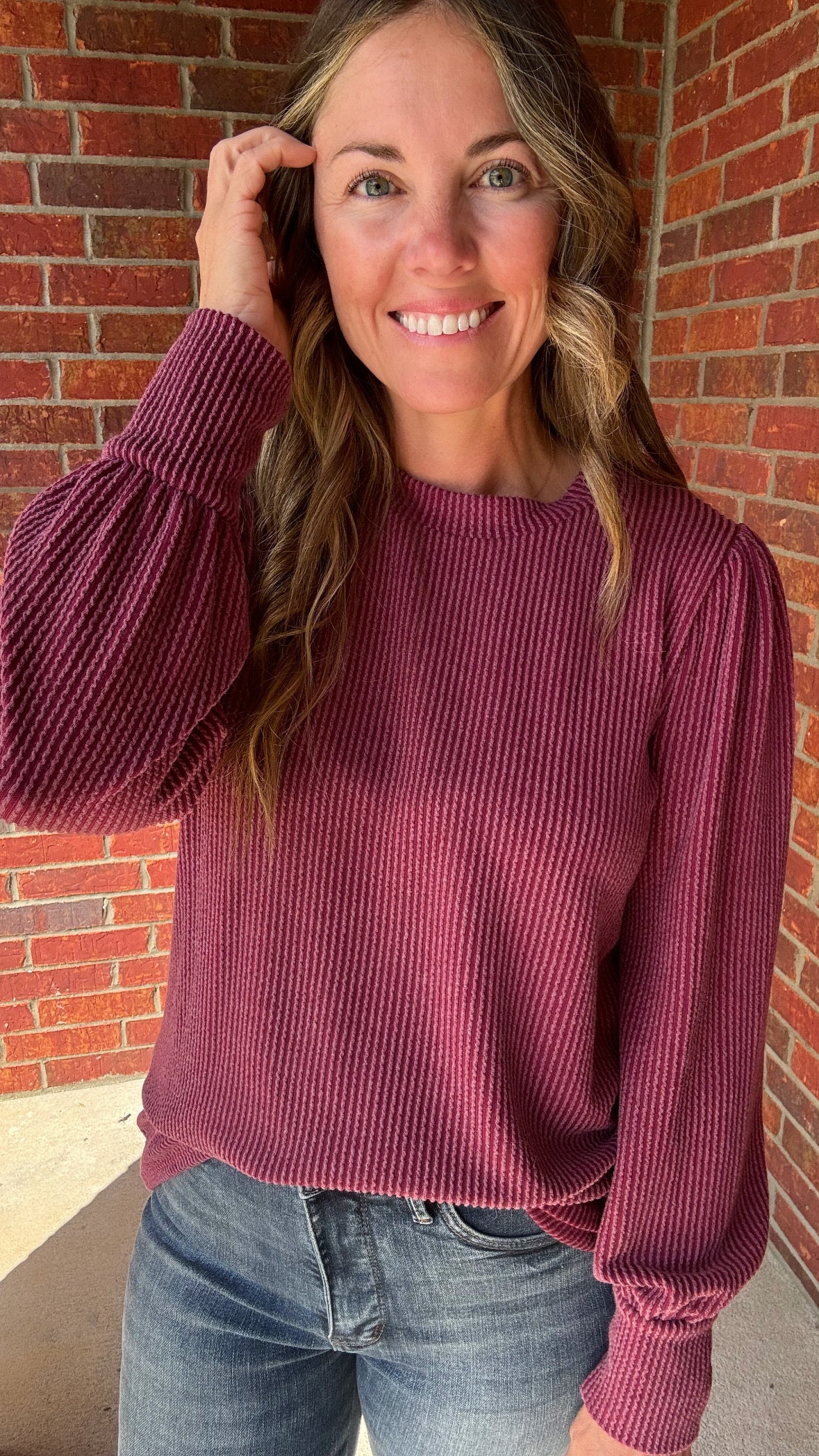 Everyday Ribbed Long Sleeve Top