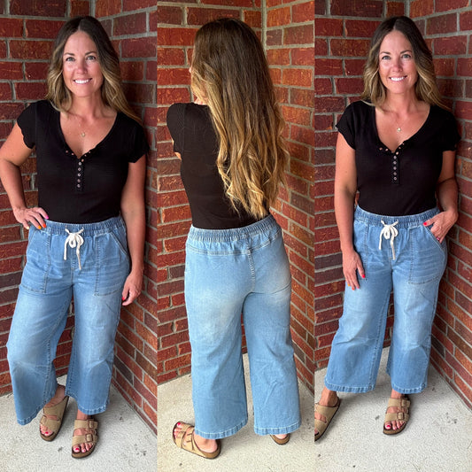 Haptics wide leg jeans