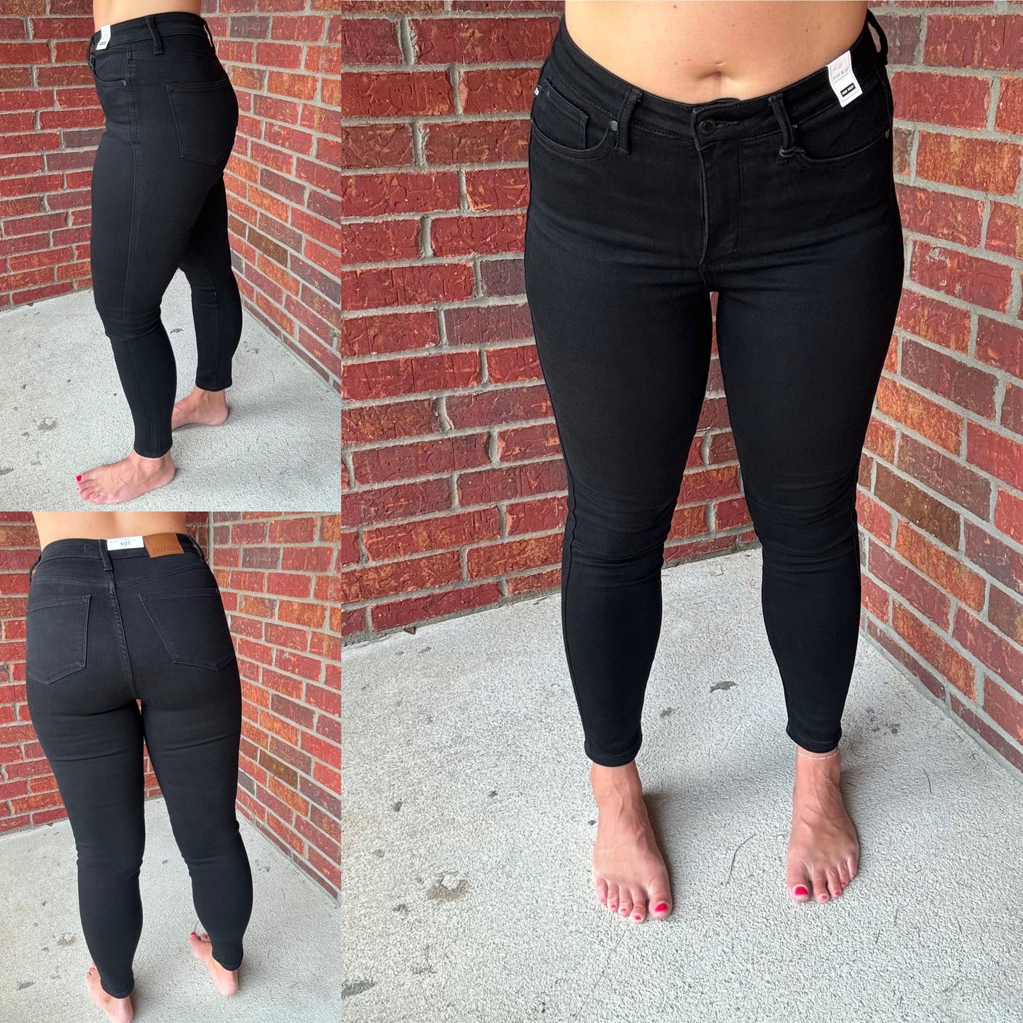 Judy Blue Tummy Control skinny jeans in Black