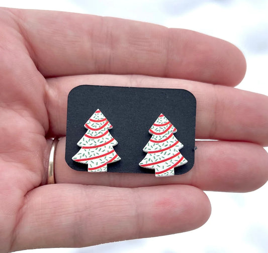 Christmas Tree Cake Studs